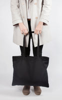 Wax waxed cotton tote shoulder bag grey black green orange blue oilcloth waterproof