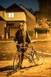 rain cycling cape poncho waterproof bike london urban oilcloth wax waxed cotton reflective be seen cycling lights