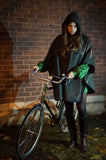 rain cycling cape poncho waterproof bike london urban oilcloth wax waxed cotton reflective be seen cycling lights